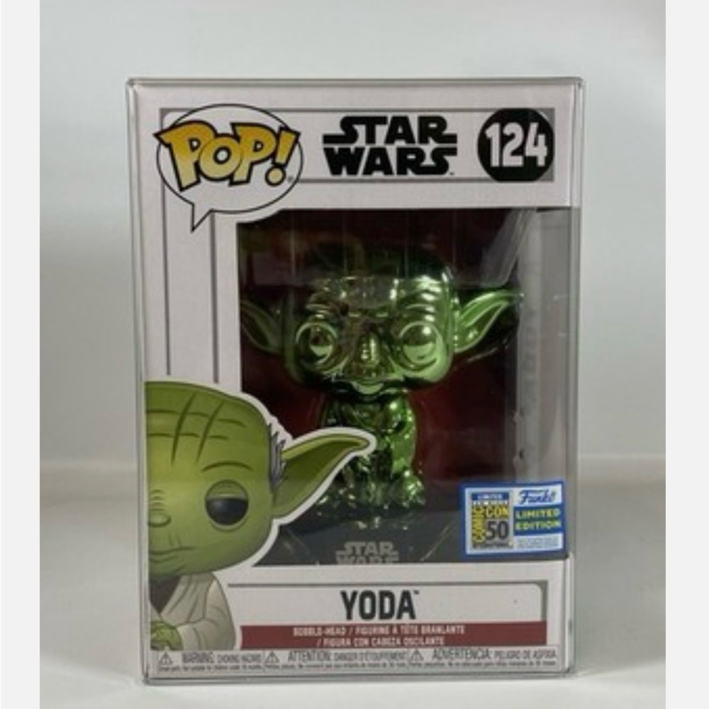 Funko Pop! Star Wars #124 Chrome Green Yoda